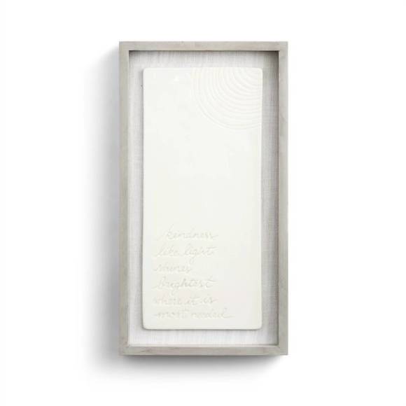 NEW DEMDACO kindness like light shines wall art in white - Picture 1 of 2